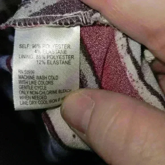 Alex Marie Womans Striped Wrap Dress Size L - Picture 10 of 12